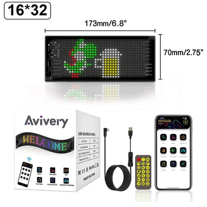 Avivery™ Devil Eyes LED Display – Animated RGB Car Panel