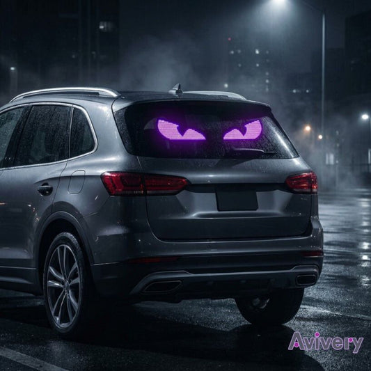 Avivery™ Devil Eyes LED Display – Animated RGB Car Panel
