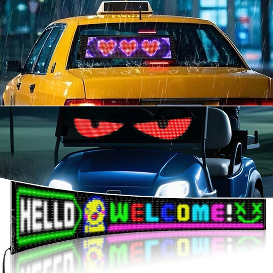 Avivery™ Devil Eyes LED Display – Animated RGB Car Panel